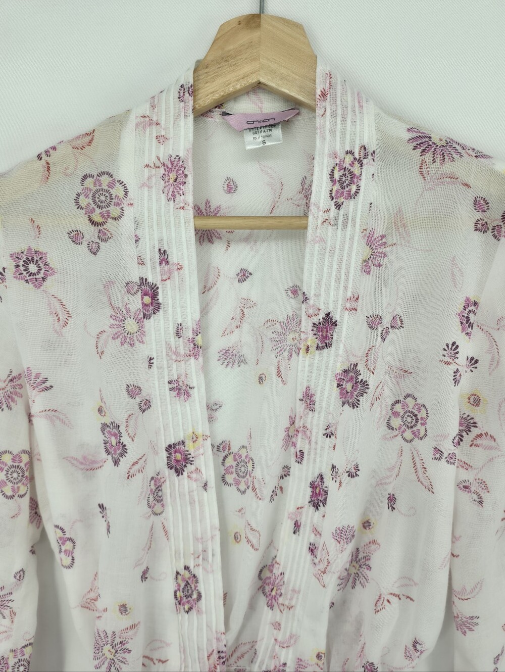 Vintage Onion Romantic Bohemian Sheer Floral Bell Sleeve Fairycore Y2K Blouse S - Picture 4 of 16